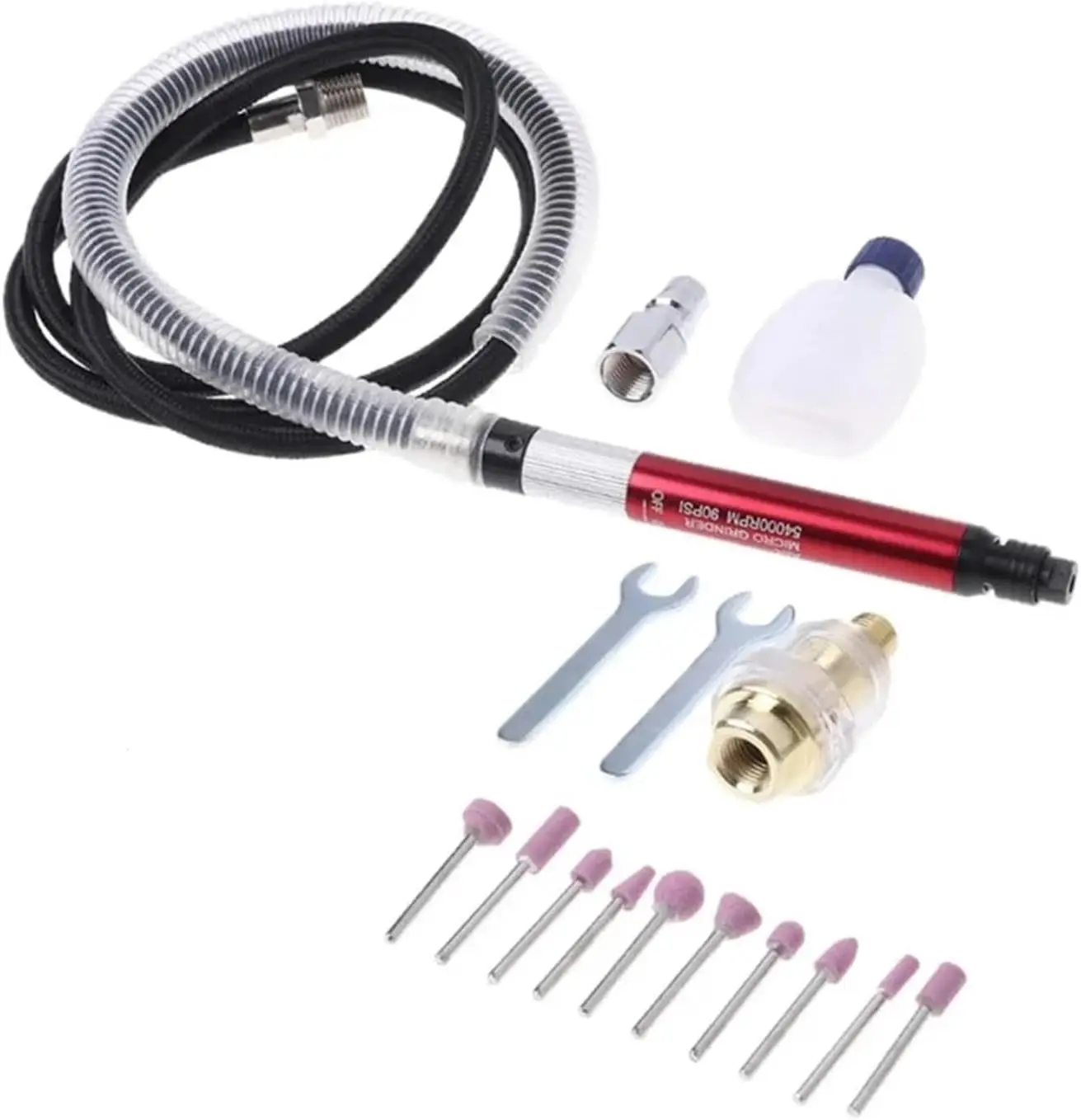 Air Micro Die Grinder Kit Mini Pencil Polishing Rotary Cutting Tool Small Size Light Weight Pen Shaped Design