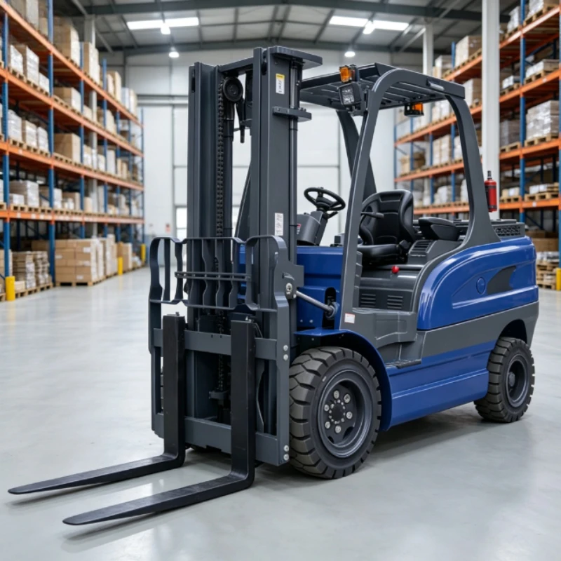 1.5/2/4 Ton 4 Wheel Stand-on Full Electric Forklift Small Space Practical Ergonomic Supermarket Storage Handling Truck