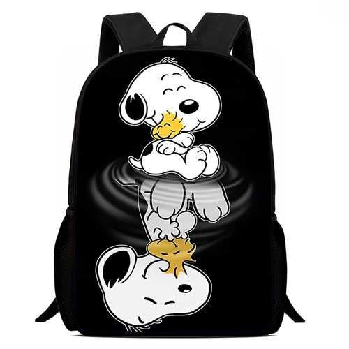 Imagen 2 del producto Mochila escolar para estudiantes Snoopy de 15 pulgadas, mochila de moda para niños y niñas, mochila de gran capacidad, regalo perfecto