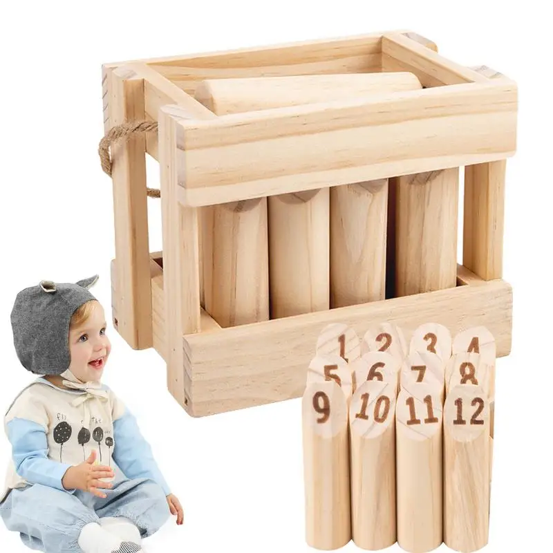 Outdoor Tossing Game Backyard Size Toss Game Set Viking Chess Outdoor Clash Toss Wooden Lawn Games Set For Family Fun Safe