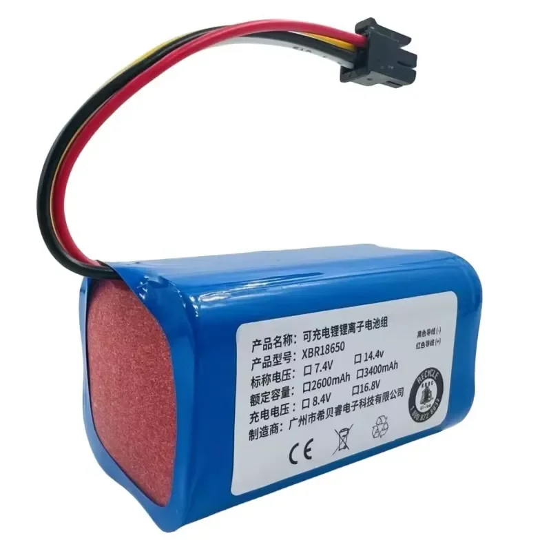 14.6V 2600mAh 3400mAh for Midea i5 Young i5 Extra i5, for Blink i9EYE Robotic Vacuum Cleaner Replacement Battery