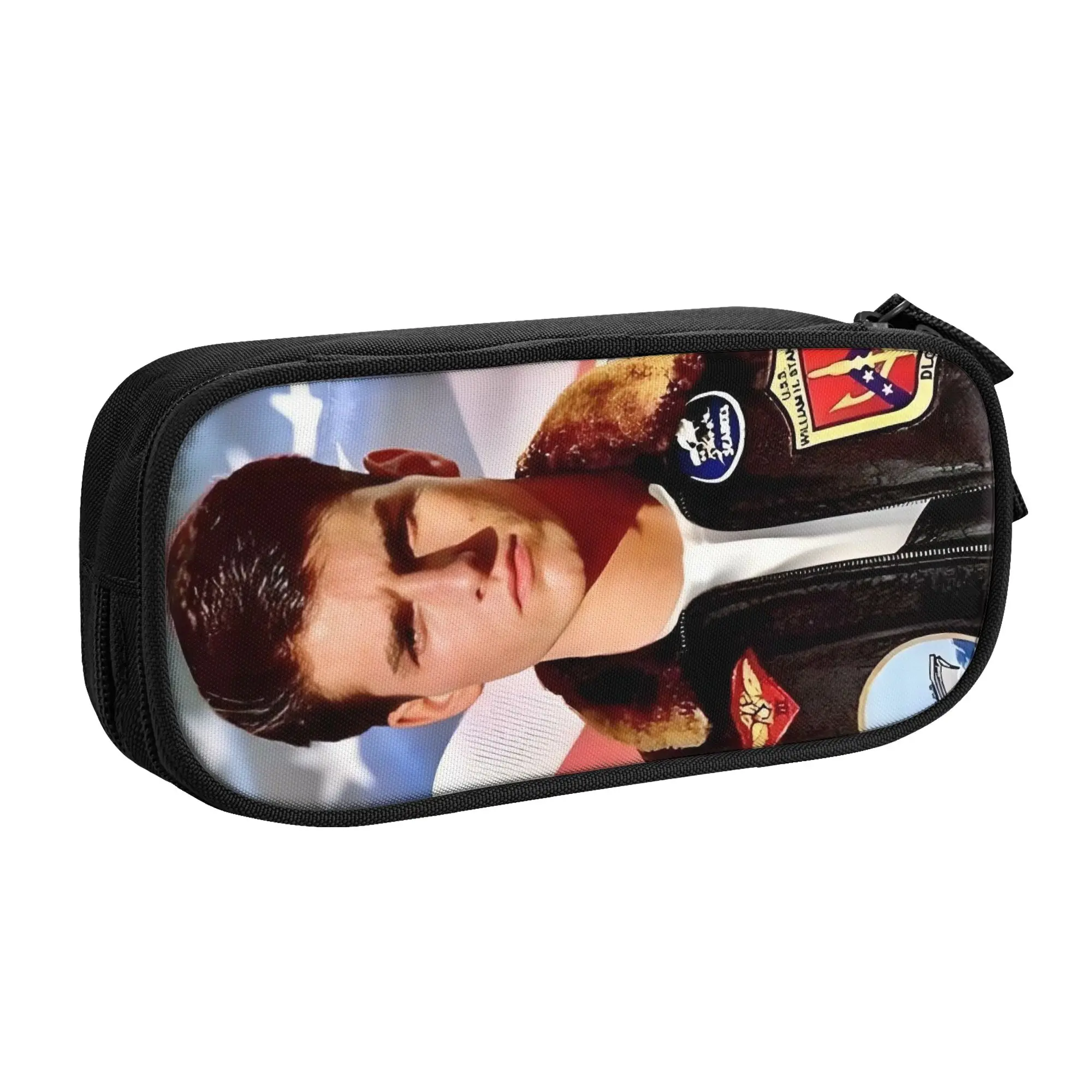 Top Gun Maverick Film  Pencil Case for Girls Boys Big Capacity Air Force Fighter Jets  Pen Box Bag School Accessories