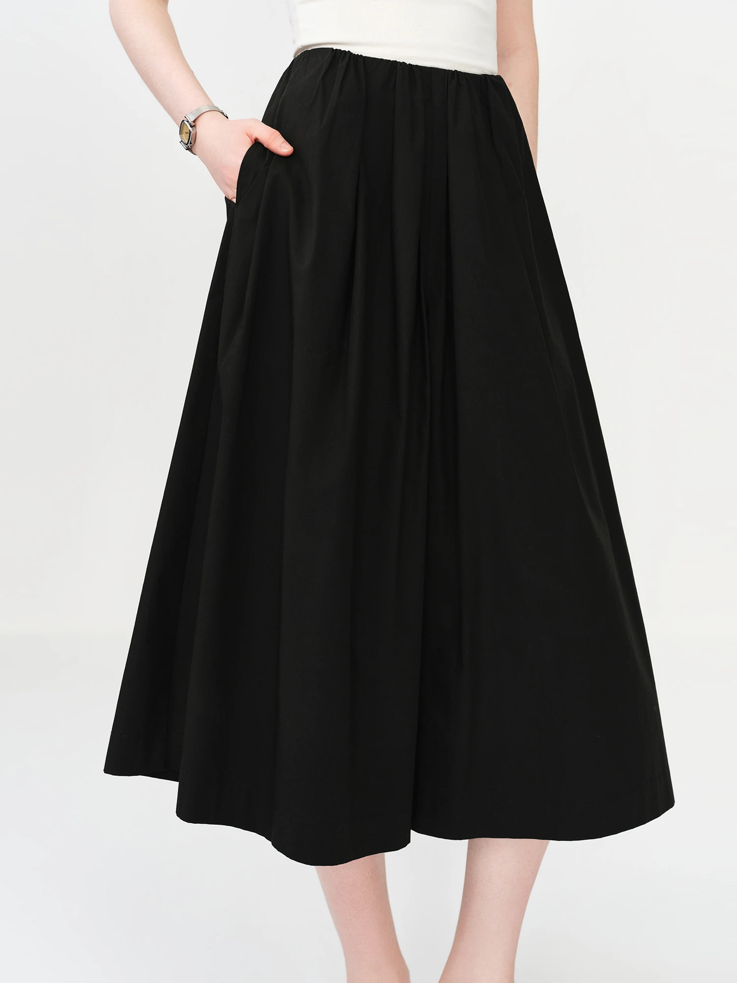 FSLE Cozy Cotton Casual Pants Wide-Leg Fit for Women's Summer 2026 New Arrival A-line Silhouette for Casual Outfits Resort Pants image 4