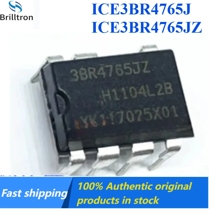 5-20PCS NEW ICE3BR4765J DIP8 ICE3BR4765JZ DIP7 Original, Fast Shipping.