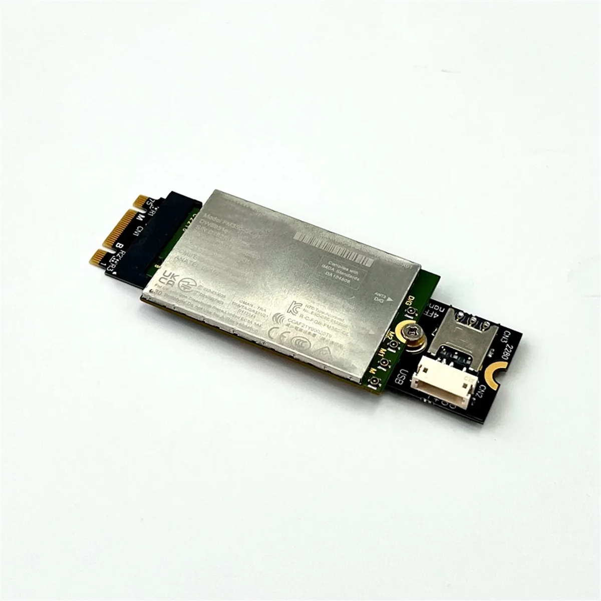 Адаптер A49T M.2 B и M-Key 2280 на B-Key для беспроводной модемной карты 3G/4G/5G с поддержкой NanoSIM M2 B Key 3042 3052 Модульная карта LTE