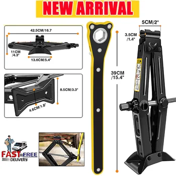 שקע scissor, 2 טון רכב תיקון tyre שינוי כלי הרמה עם ברגים חסך עבודה משושה, 105 מ 