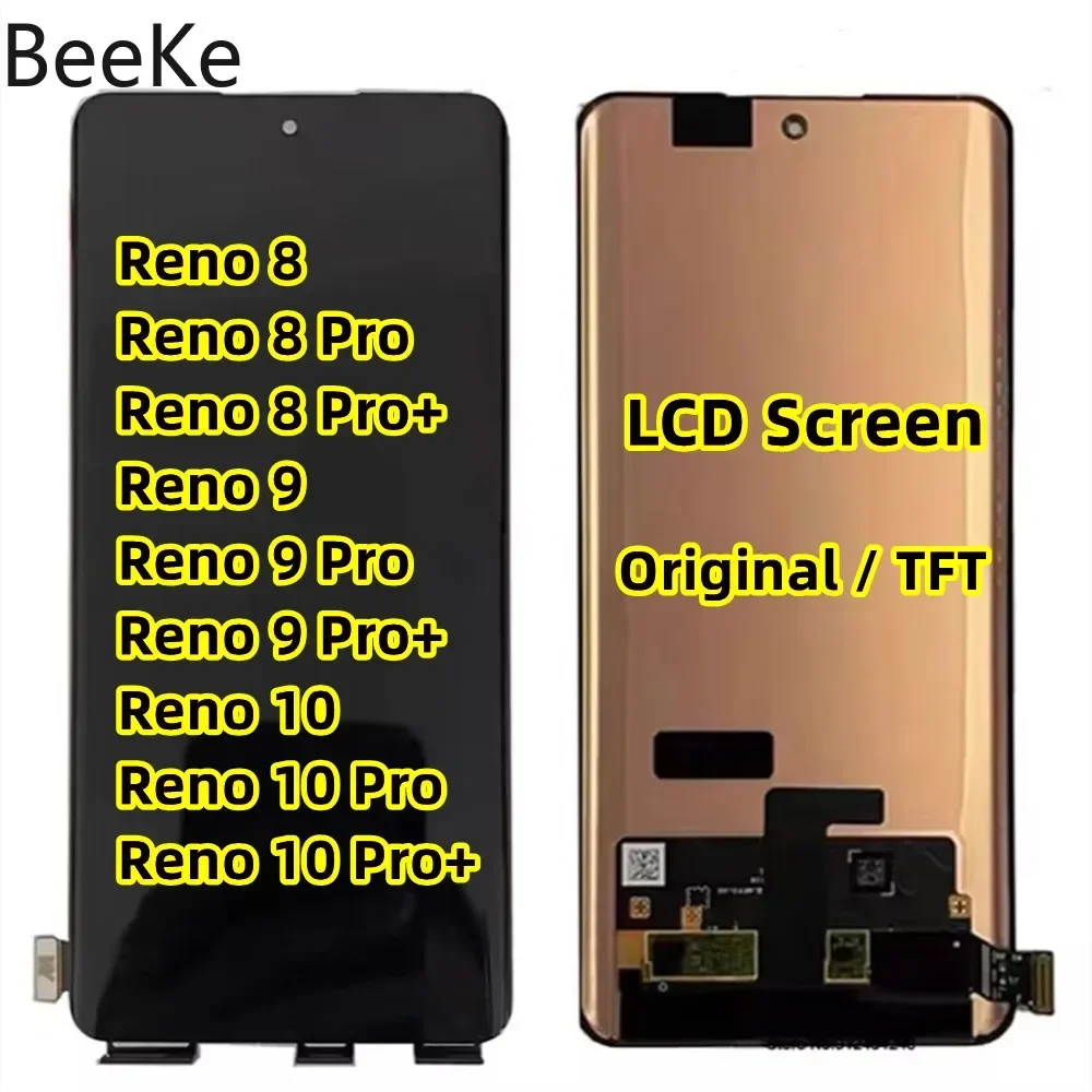 LCD Screen For OPPO Reno 8 9 10 11 Pro Pro+ Plus 11F 5G OLED Original / TFT LCD Display Touch Digitizer Assembly Replacement