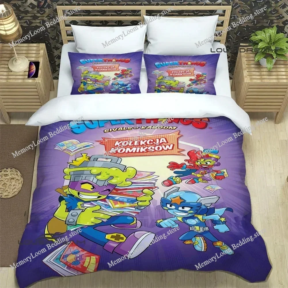 Cute Cartoon Super Zings Bedding Sets Exquisite Bed Supplies Set Duvet Cover Comforter Set Bedding Set Luxury Birthday Gift