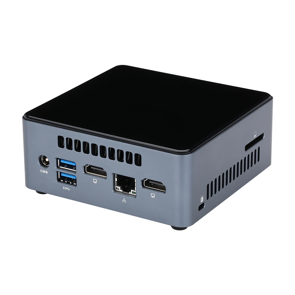 Qotom Mini PC Q10531N Pentium J5005 Quad Core 1.5 GHz Processor 2x HD 2.0, Original NUC7JYB Board