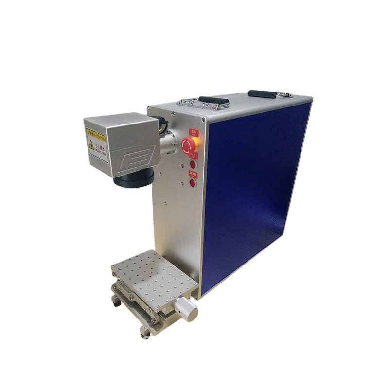 Fiber CNC Engraving Machine High Accuracy 0.001mm Air Cooling Ezcad Control Software Support for AI/BMP/PLT/DXF Formats