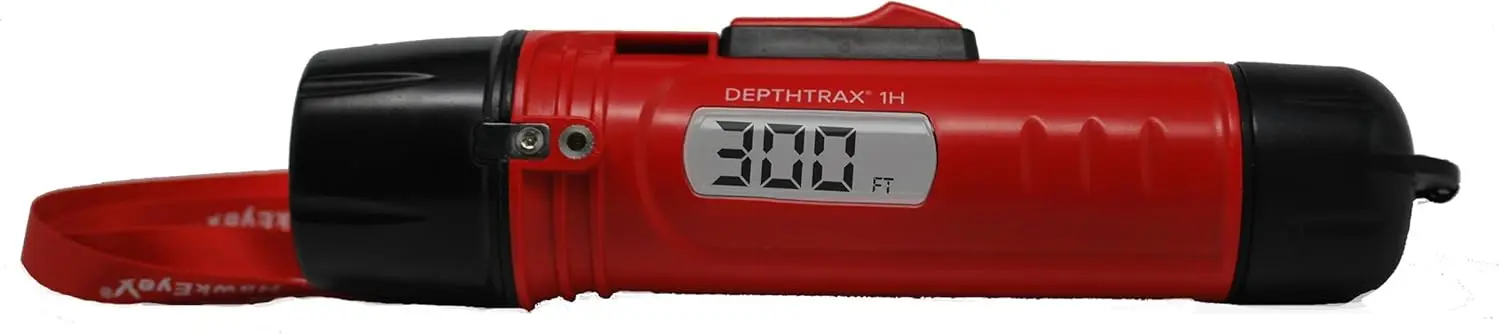 

Handheld Depth Finder with Temperature Sensor, Measures Up to 300 Feet for Fishing and Boating