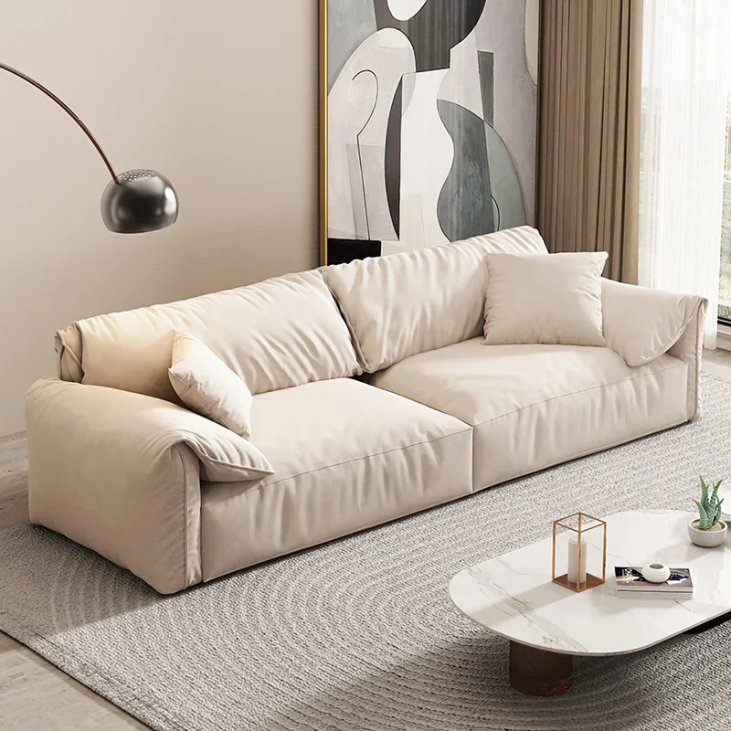 

comfortable european living room sofas lounge puffs loveseat modern living room sofas designer Ergonomics divano home furniture