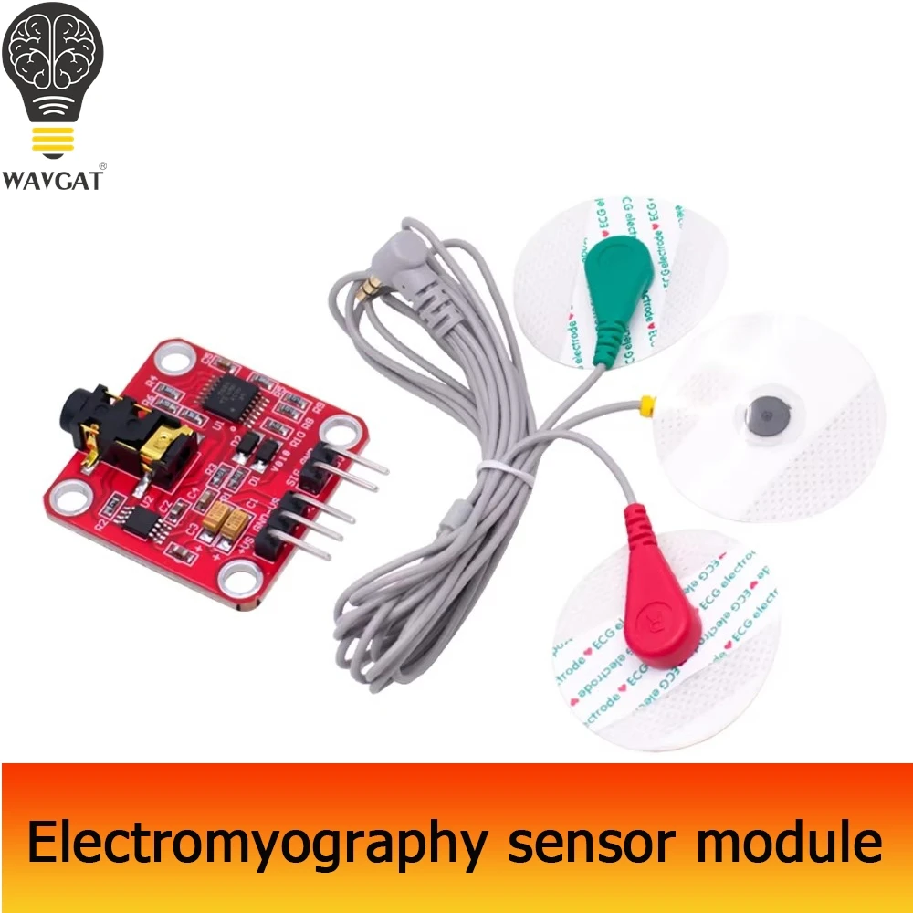 Muscle Signal Sensor Emg Sensor Controller Detects Muscle Activity For Arduino Development board for wearable Devices