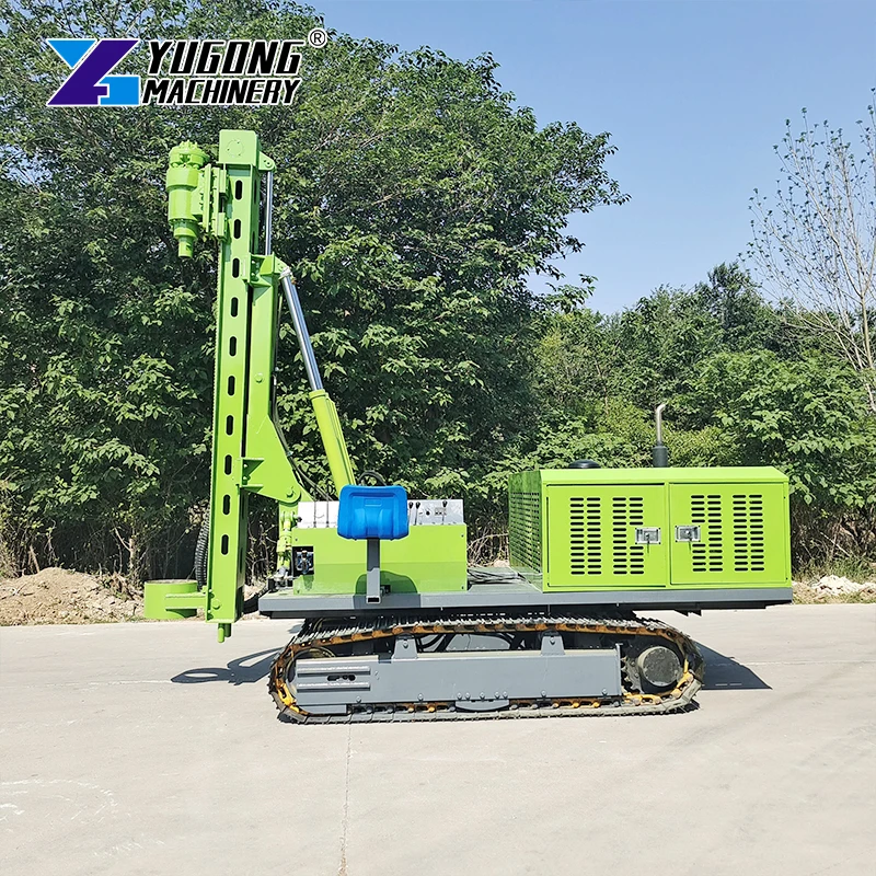 Solar Pile Driver Hydraulic Hammer Ramming Rig For Photovoltaic Foundation C Channel Steel Post Piling Machine Construction