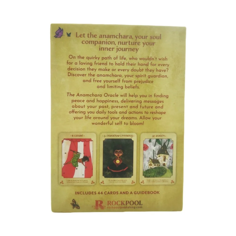 10,4 * 7,3 cm Anamchara Oracle: Be Guided By Your Loving Soul Companion 44 szt. Kart