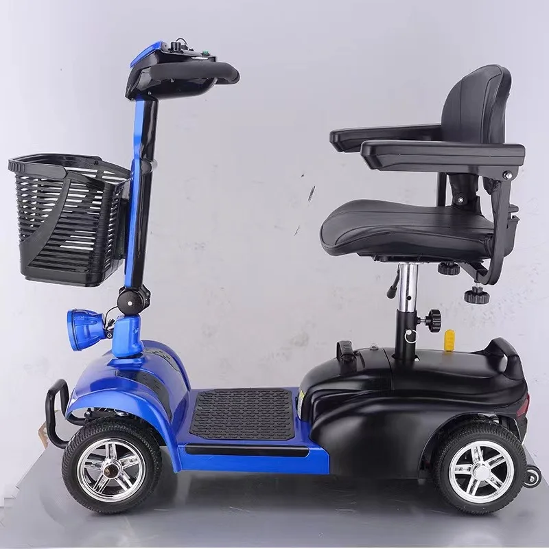 Folding adult mobility scooter electric wheelchair for the disabled