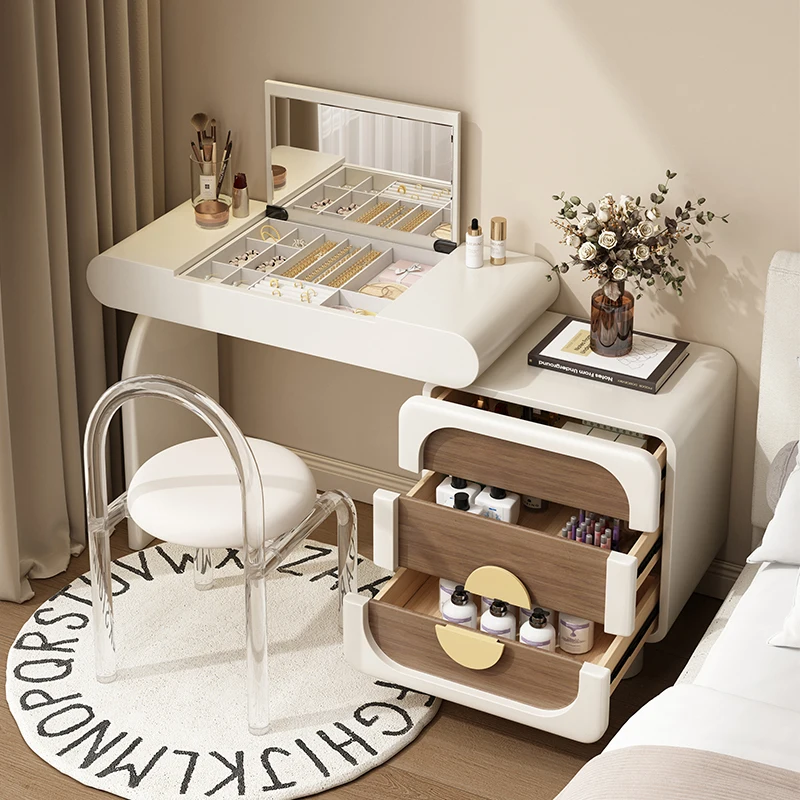 

Study Design Dressing Table Makeup Glamour Elegant Cream Style Vanity Table Modern Luxury European Vestidores Trendy Furniture