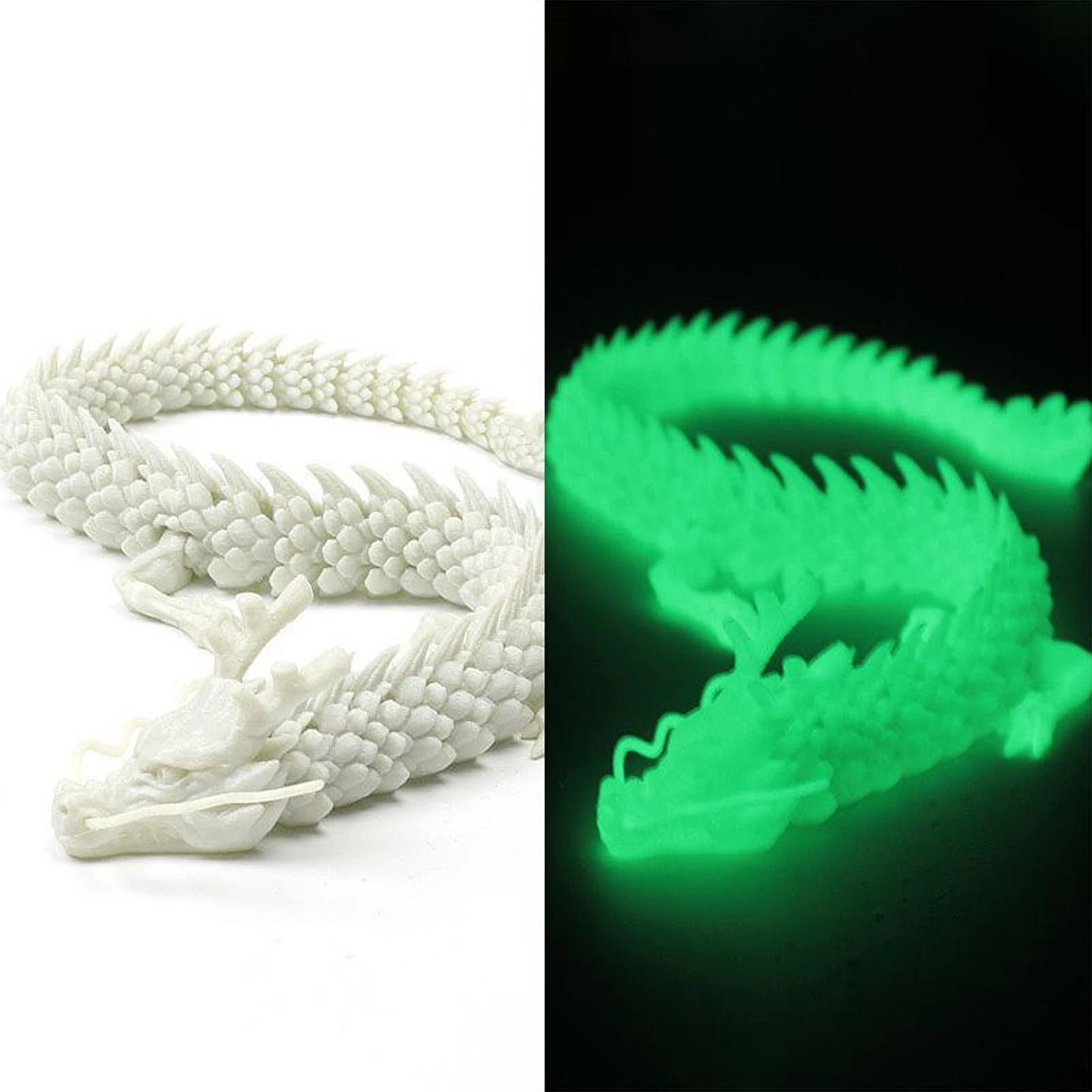 3D Printed Conjoined Dragon Ornaments, Movable Cartoon, Dragon Plants, Rockery, Fish Tank Landscaping Decoration, 30cm 60cm - view 6