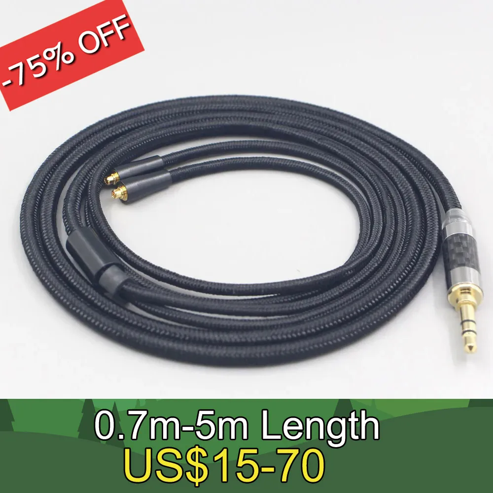 

2.5mm XLR 4.4mm Super Soft Headphone Nylon OFC Cable For W40 W50 W60 UM10 UM20 UM30 UM40 UM50 Pro LN007555