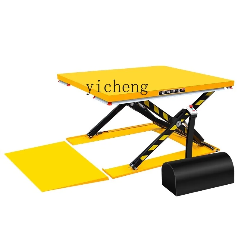 

TQH U-shaped fixed electric lifting platform car elevator car ultra-low type 1 ton 1.5 tons heterosexual