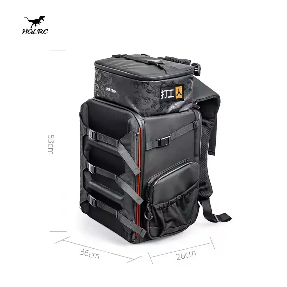 HGLRC FPV Backpack Waterproof Carry Bag 360x260x530mm for Racing Freestyle Drone Transmitter Goggles Accessories