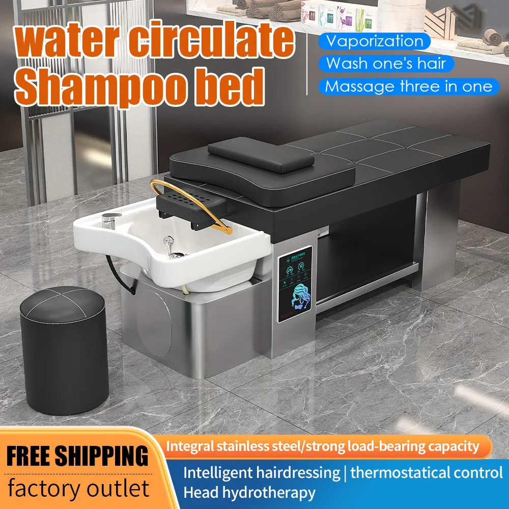 Portable Salon Basin Shampoo Sink Hair Head Spa Washing Massage Bed For Saloon Furniture Blue Shampoo Bowl And Chair