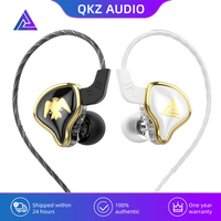 QKZ AK6-Ares Metal Wired Earphones Dynamic HIFI Music Bass DJ Sport Headphones In Ear Monitor Earbuds Headset With Microphone