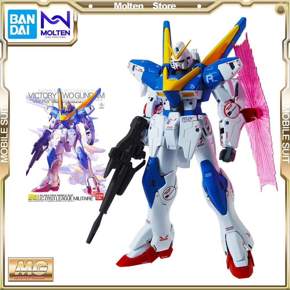 

BANDAI оригинальный MG 1/100 V2 Gundam Ver.Ka мобильный костюм GUNDAM V Набор для сборки/сборки модели Gunpla