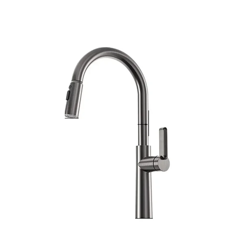 Kitchen sink faucet, pull-out household sink multi-functional faucet, hot and cold splash-proof