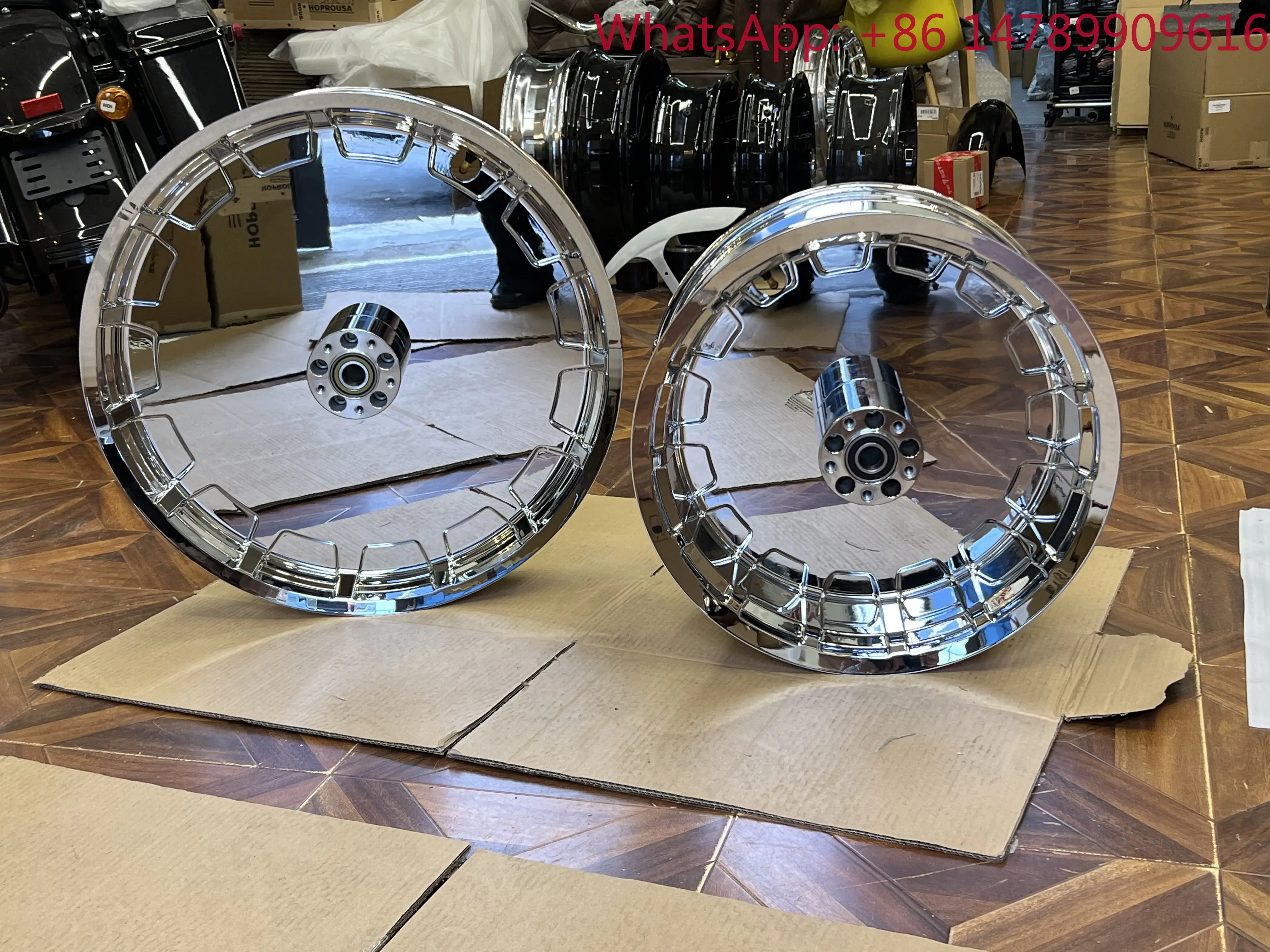 Motorcycle Parts16-26 Inch Forged Haley Wheel/Rim With Gloss Black For Harley Street Bob Softail Standard Fatboy Breakout Tourin