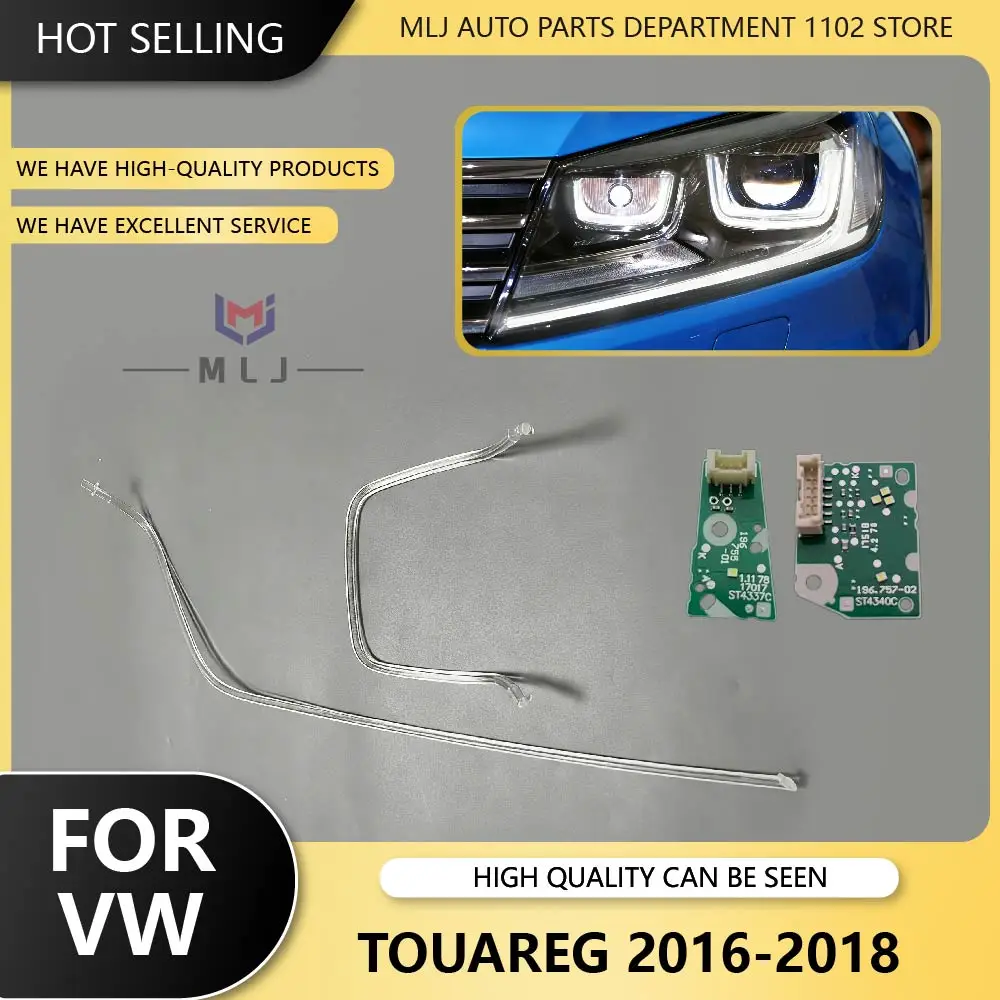 

FOR Volkswagen Touareg 2016-2018 Car Headlights DRL Light Strips Angel Eyes Chip Ballast Module Chip