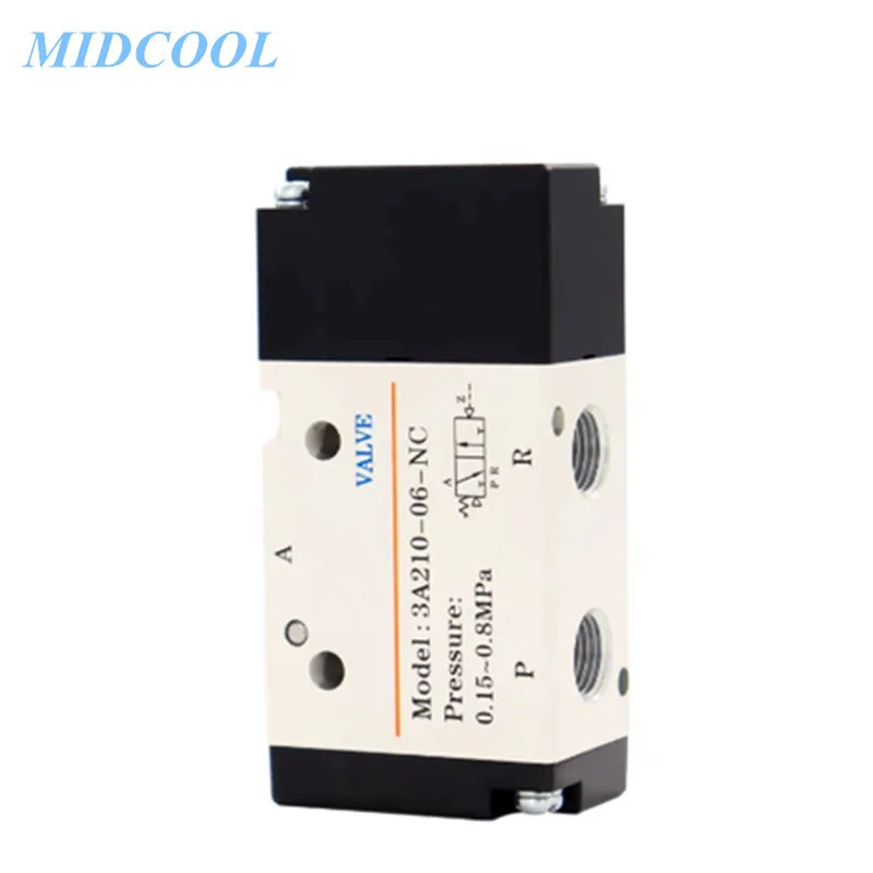 Air Valve Pneumatic 3A 3A100 Series 3A110 3A120 3 port 2 position Single / Double Air Control Normally Close/Open