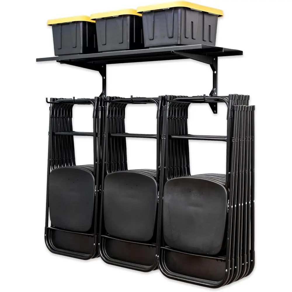 

Стеллаж для хранения стульев StoreYourBoard с полками – для хранения стульев или организации пространства дома и в гараже, вешалки для стульев или стеллажи для хранения.