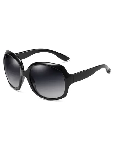 FUQIAN Brand Design Elegant Polarized Oversized Round Sunglasses Women Simple Fashion Big Plastic Ladies Sun Glasses UV400