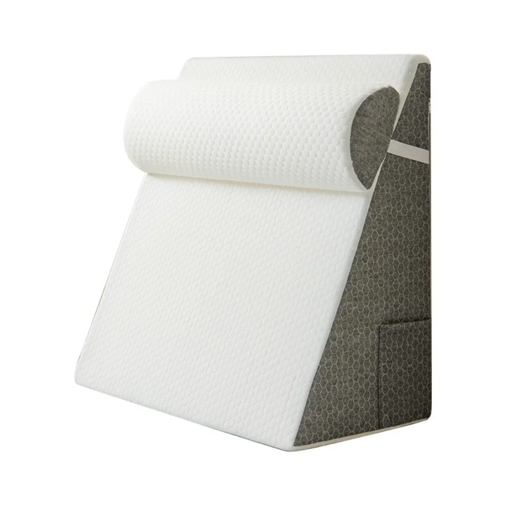 2Pcs/set Versatile Sleeping Memory Foam Triangle Pillow Breathable Fabric Washable Cover Bed Wedge Pillow Removable Neck Pillow