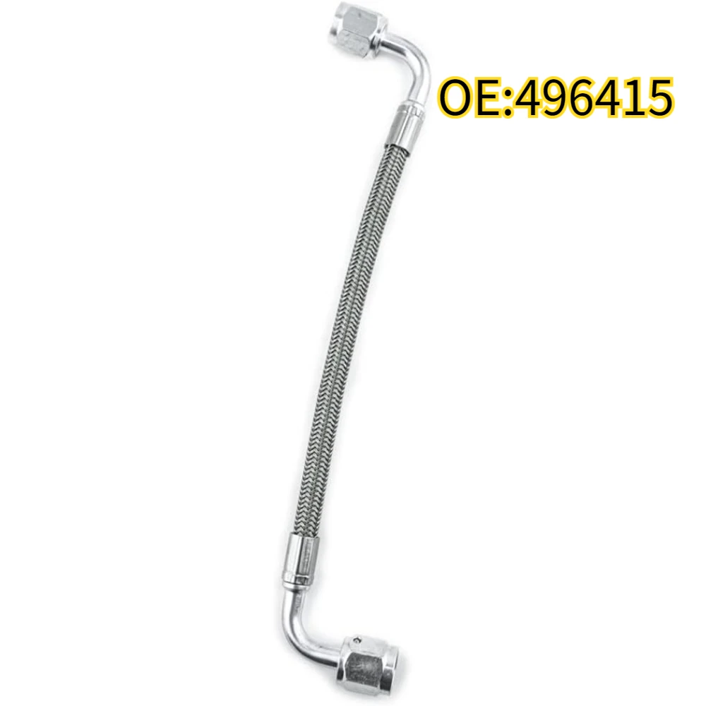 

For 496415 Braided Vacuum Pump Oil Supply Hose DD-59L-VPOL Compatible with 98.5-02 Ram 2500/3500 5.9 Diesel