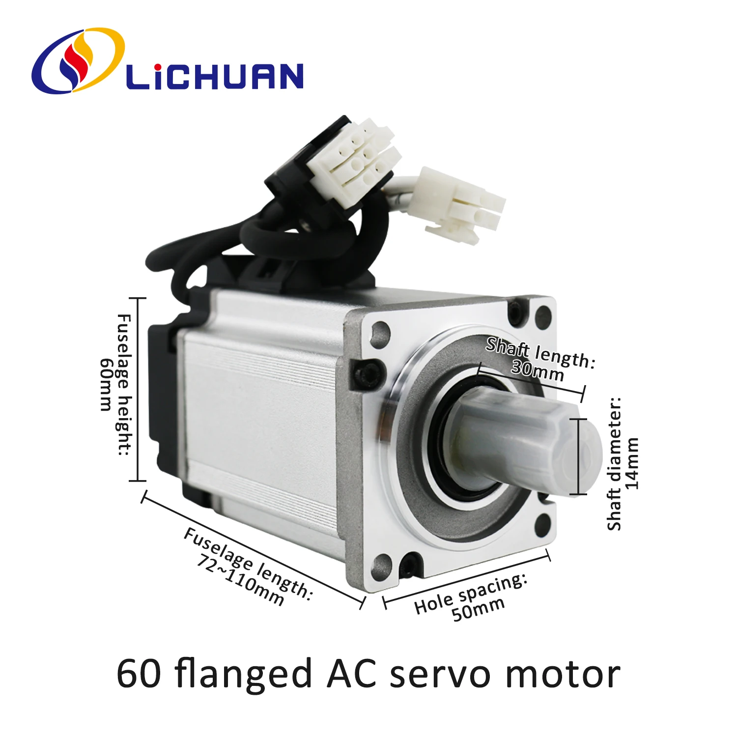 Servomotor Lichuan A5 200W 400W 600W AC con accionamiento 60st 3000rpm 17bit 23bit motor codificador absoluto incremental para máquina CNC