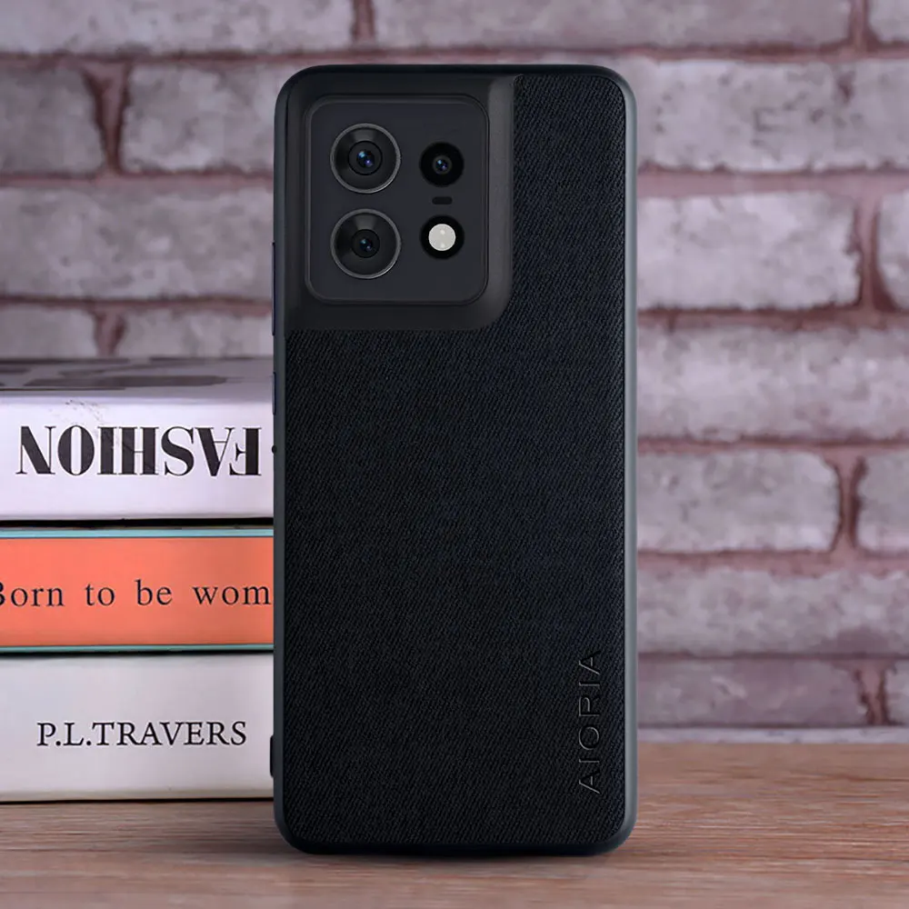 Case for Motorola Edge 50 Pro 60 Pro Fusion Ultra Neo coque Luxury textile Leather cover funda for moto edge 50 pro case