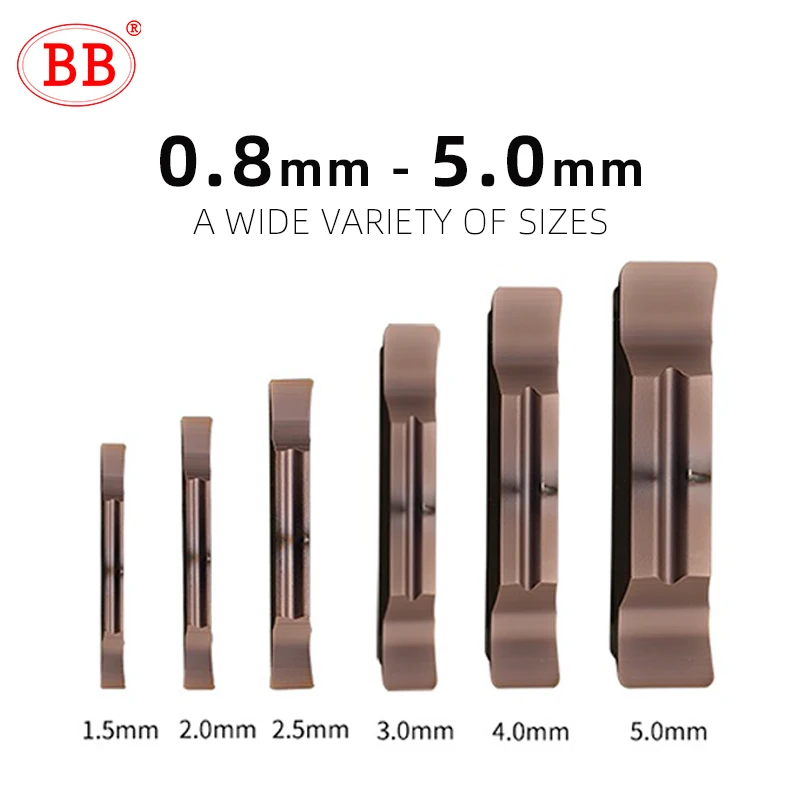 BB Grooving Insert MGGN Tool Lathe Cutter Carbide Parting Blade for External Internal Turing 1mm MGGN150 MGGN200 MGGN300 MGGN400