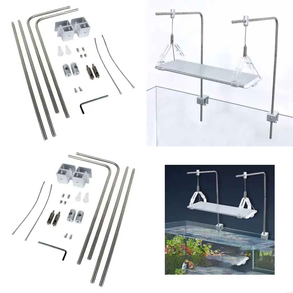 

L74D Стойка для освещения аквариумов из алюминиевых сплавов Регулируемая водонепроницаемая Простая установка