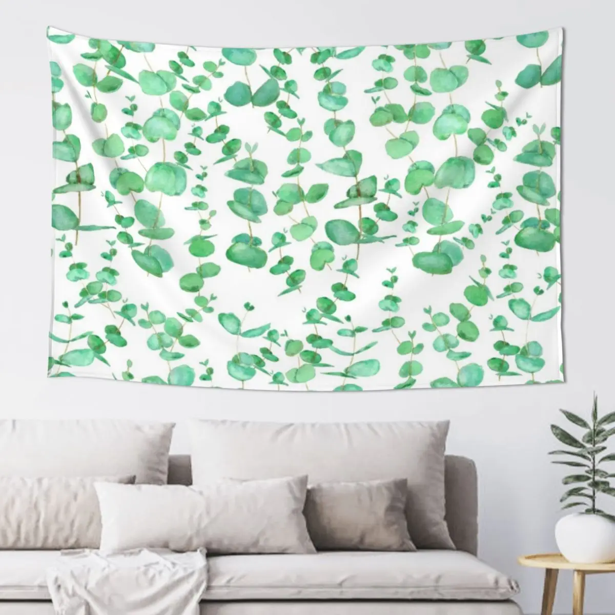 

eucalyptus leaf pattern Tapestry Room Decorator Decoration Bedroom Tapestry