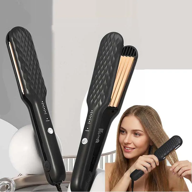 

Hair Straightener Four Speed Temperature Controlled Straightener Corn Beard Clip Perm Magic Pad Hair Roots Electric Splint