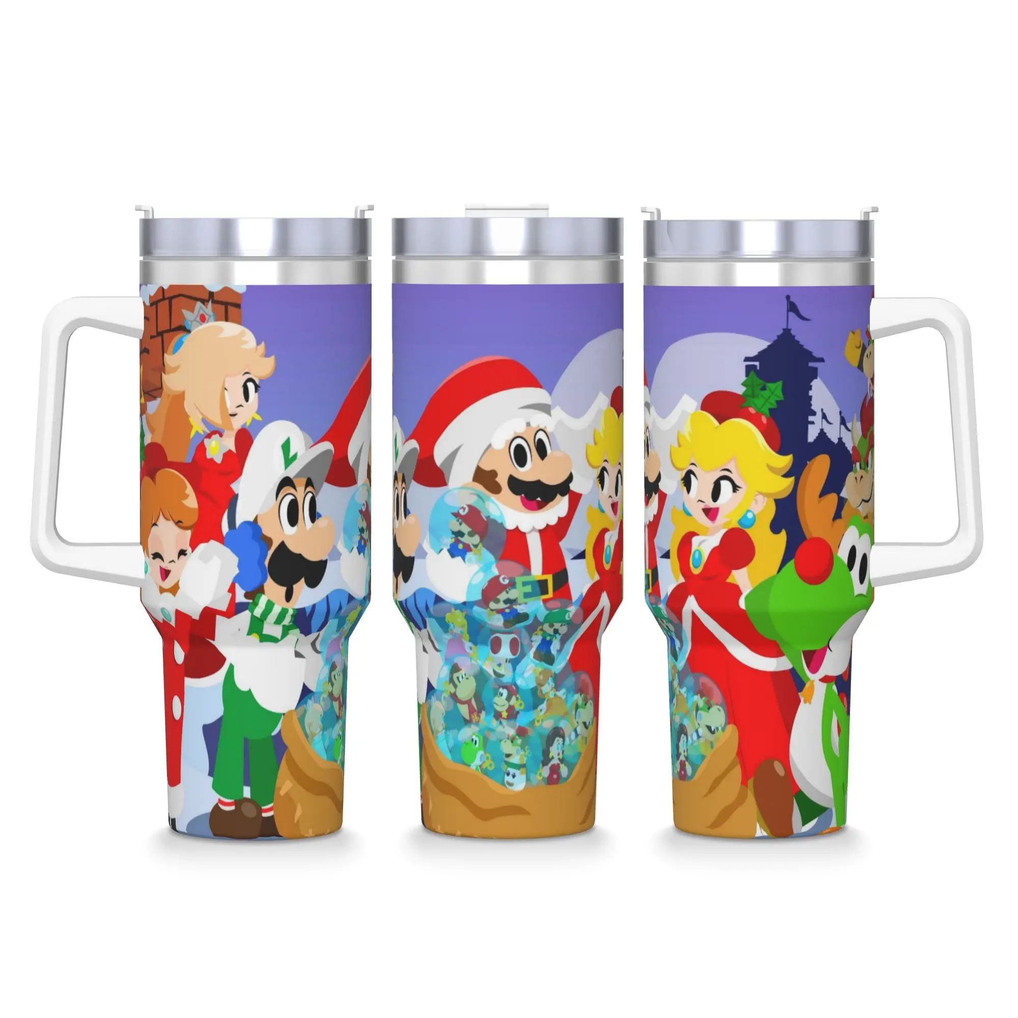 

Марио и друзья - это набор и готовые к Рождеству. Стакан из нержавеющей стали. Кружки для путешествий. Большие термочашки. Бутылка для воды.