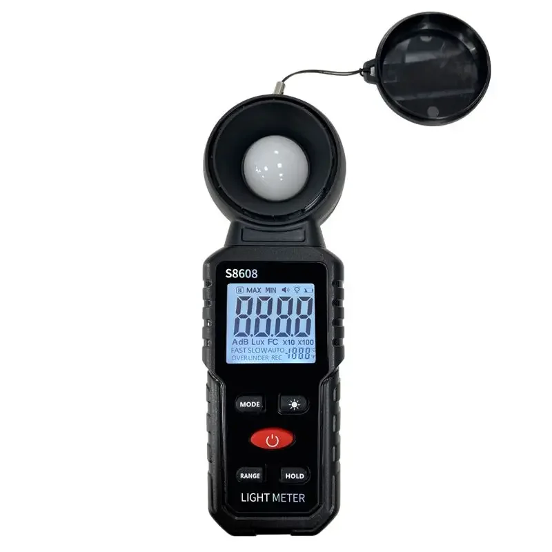 user-friendly S8608 Digital Brightness Detector: Professional Meter for Measuring Lumen in Industrial Settings