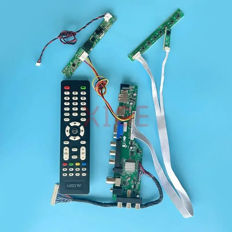 

For LM195WD1 LM195WD2 M195FGK M195RTN01 Controller Board DVB Digital USB+DHMI+VGA+AV 1600*900 19.5" Kit LVDS 30-Pin LCD Monitor