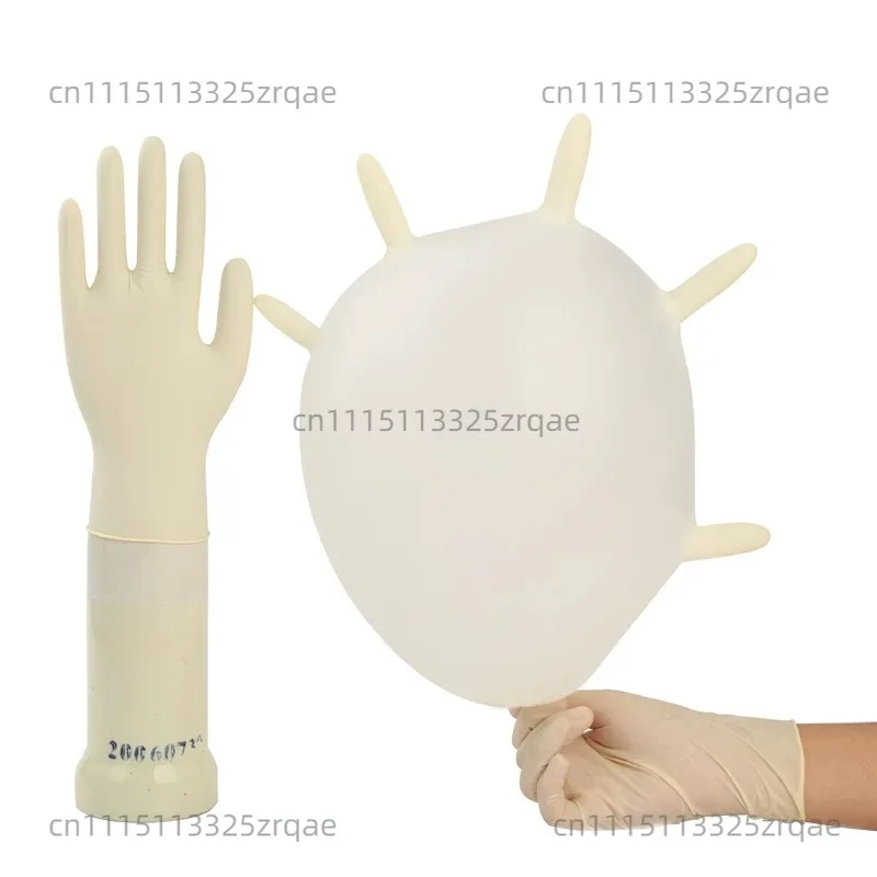 Genuine disposable gloves powder-free latex environmentally friendly acid and alkali resistant housework gloves