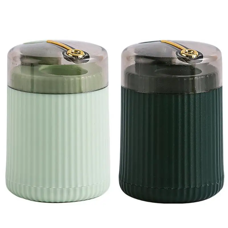 Automatic Toothpick Box Automatic Toothpick Box For Kitchen Tooth Picks Lot Container With 380 Pieces Bamboo Round Toothpicks