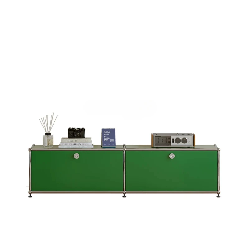 

Modern Minimalist Living Room Bauhaus Stainless Steel Mid-Ancient Storage Locker