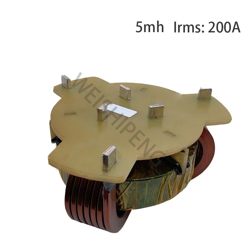 5mh200A Three phase common mode inductor with high current, high-power inductor for charging station filtering