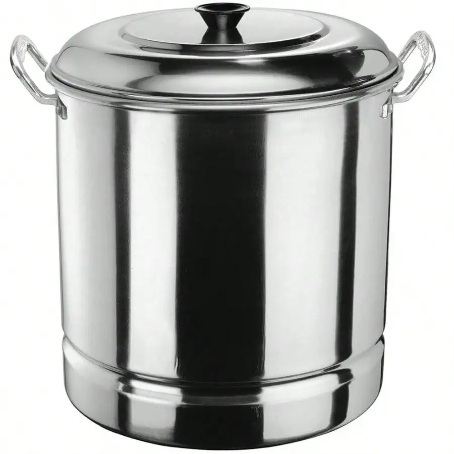 

Aluminum 32 Quart Steamer Pot with Steamer Tray and Lid for Kitchen Use Durable and Lightweight Easy to Clean